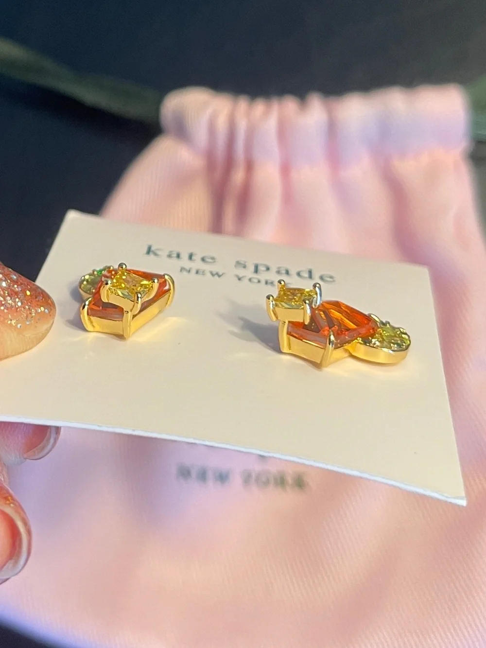 kate spade New Earrings Summertime Drinks Crystals
